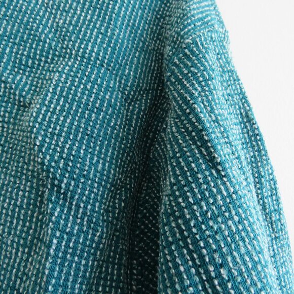 NIKE YOGA Luxe Textured Cowl Neck Pullover Sweatshirt Therma-Fit Green - Size S - Picture 9 of 11